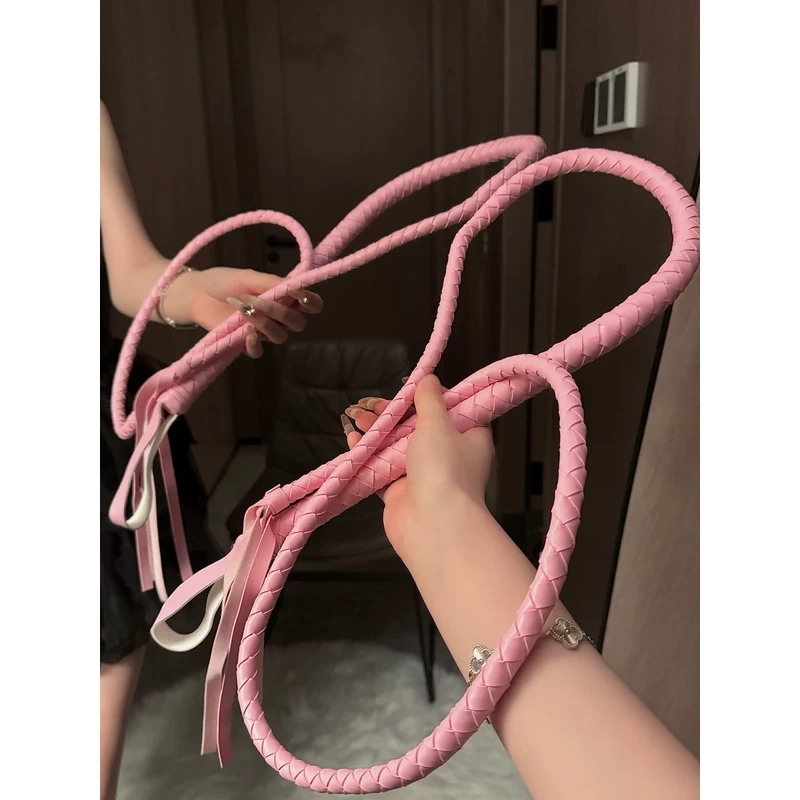 Small Black Whip, Horse Whip, Long Sheepherding Whip, Pu Black Cosplay Knight Equipment, Fitness Whip, Long Snake Whip