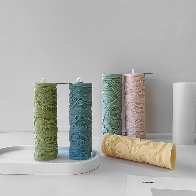 Jiahuimei cylindrical aromatherapy candle mold DIY homemade household candle silicone mold J-0879