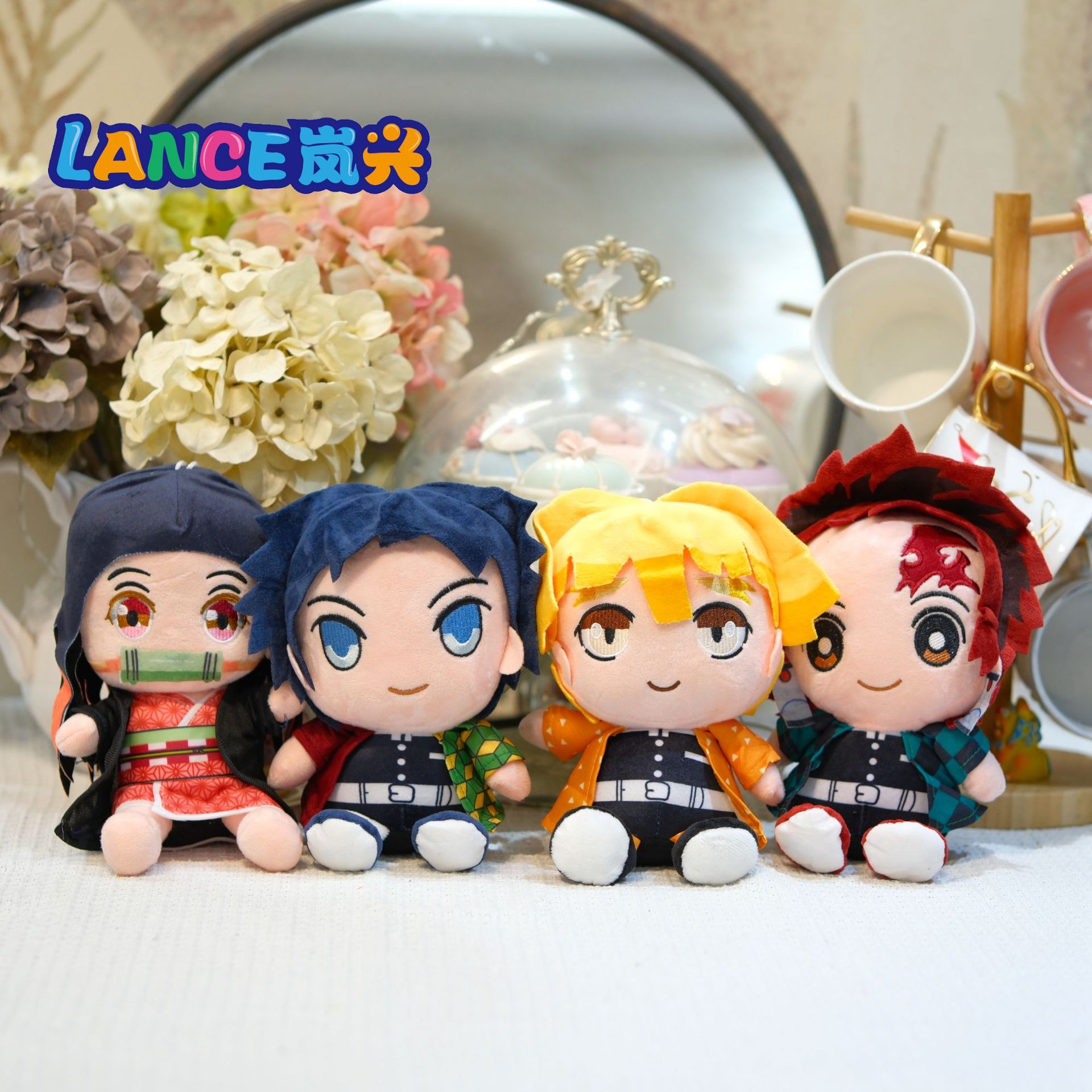 8inch 【Four Types of Demon Slayer】20Cm Plush Dolls Demon Slayer Cross-Border