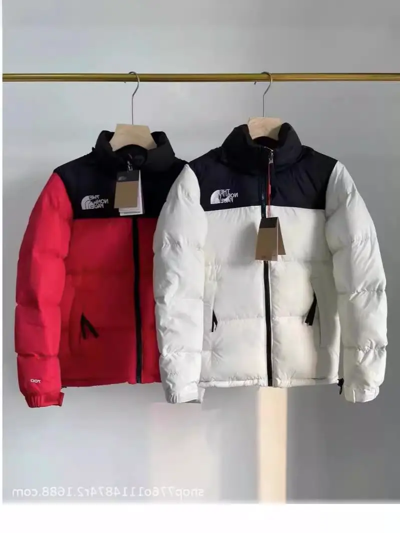 TNF经典款男女装时尚外套1996刺绣加厚保暖中性立领棉衣