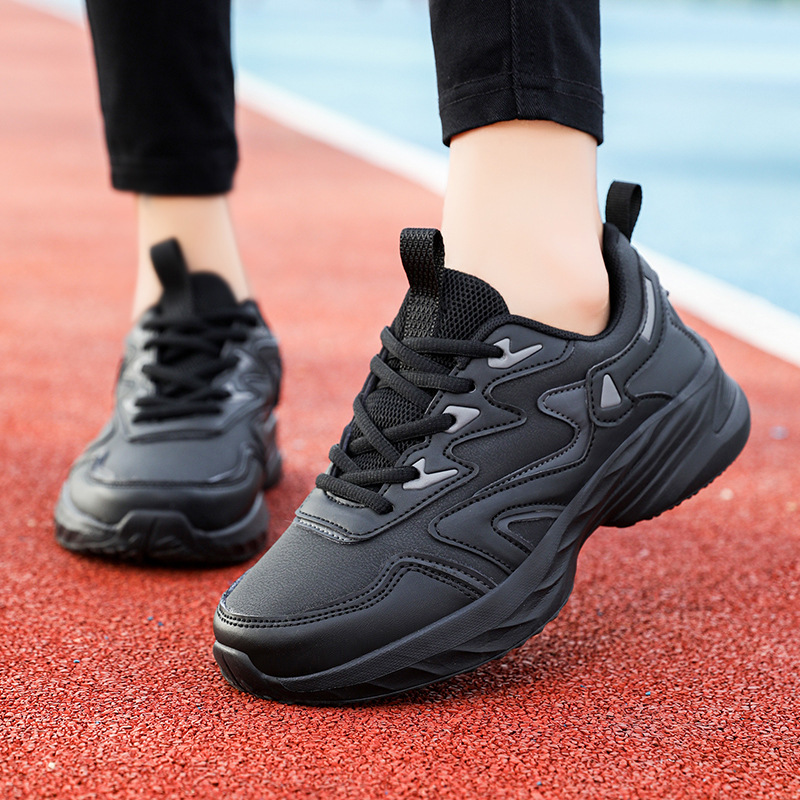 Special Offer Lightweight Women's Shoes Autumn and Winter Leather Waterproof Casual Sports Shoes Women's Flat Non-Slip Soft-Soled Running Shoes Versatile