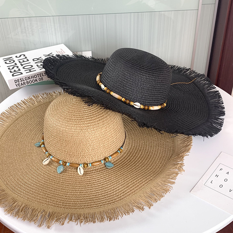 2026 Summer Sun Protection Large Brim Straw Hat for Women, Versatile New Style Sun Hat, Anti-Uv, Face-Covering Sun Hat