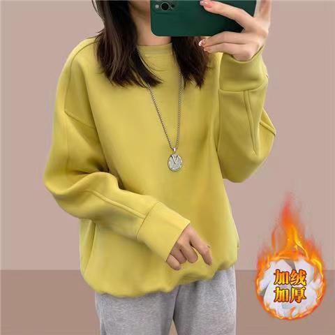 2024 autumn and winter new ladies vests explosions fashion foreign style round neck jacket fleece-lined thick warm small