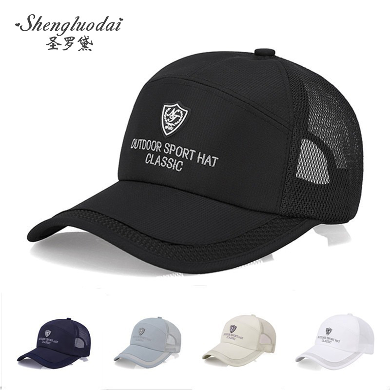 Hat Men's Spring, Summer and Autum Baseball Cap Gauze Breathable Sunshade and Sun Protection Hat Trendy Brand Peaked Cap Fishing Hat Sun Hat