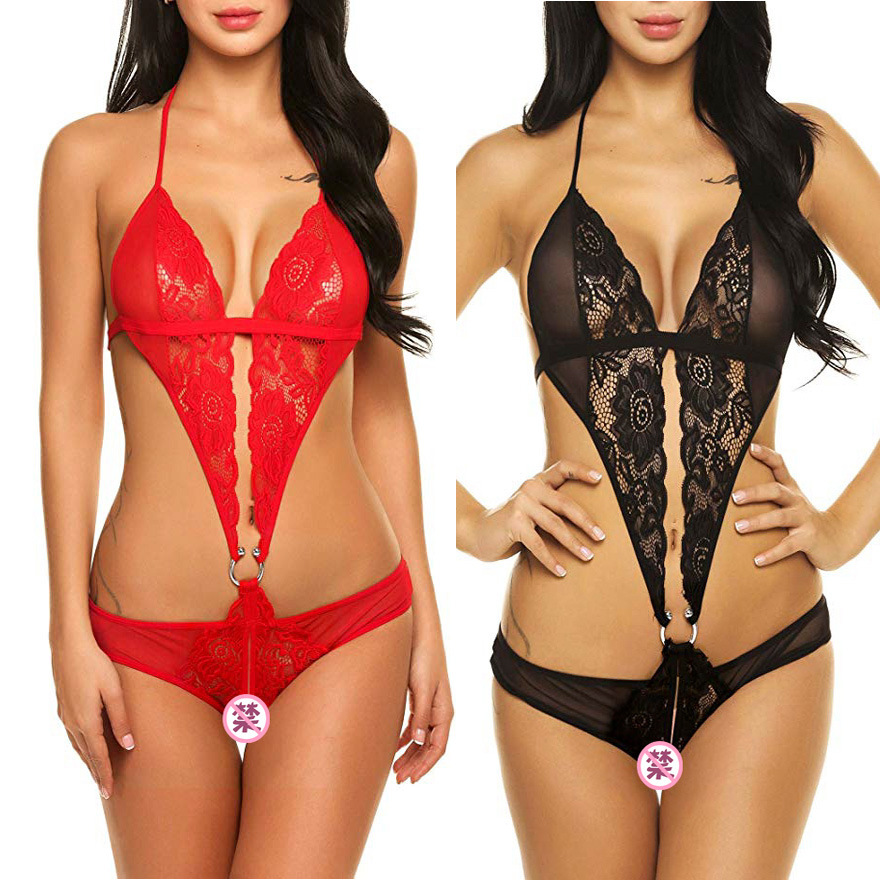 Cross-border products new European and American sexy underwear sexy lace open neck bikini manufacturers wholesale