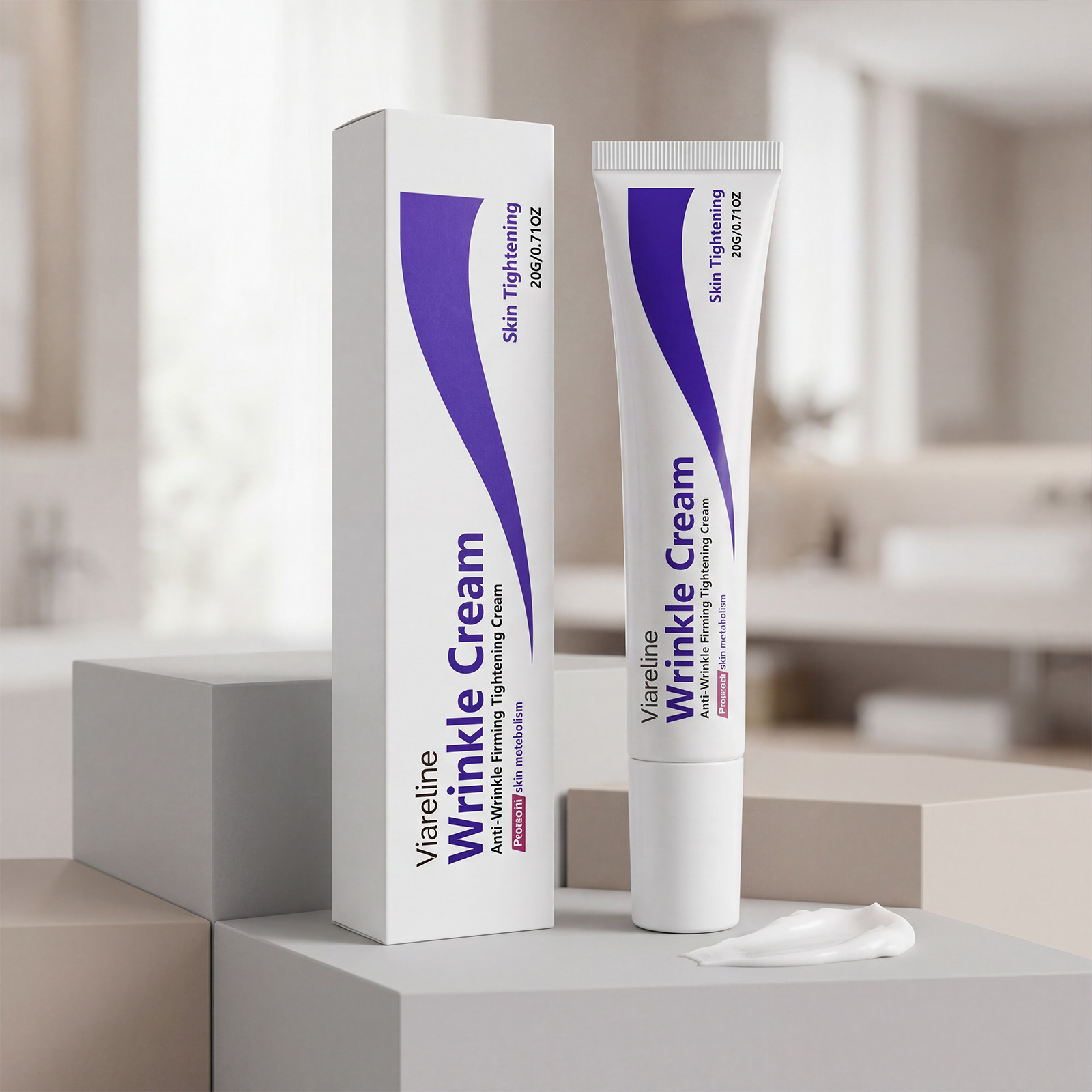 Viareline Retinol Care Cream Soft Texture Daily Moisturizing Cream for Delicate Skin Facial Skin Cream