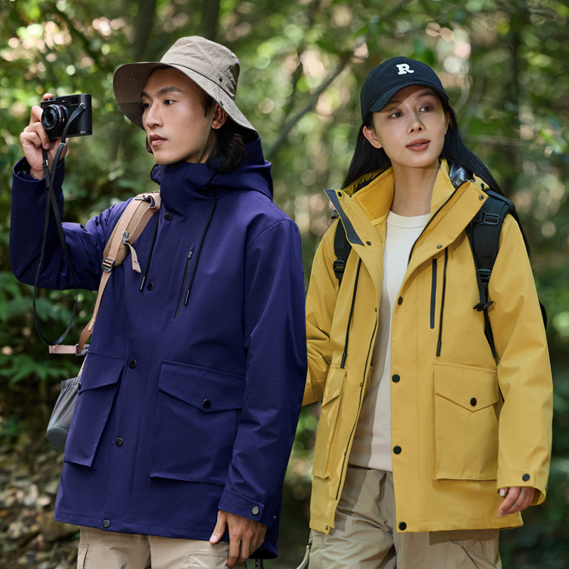 Outdoor assault clothing three-in-one autumn and winter thickened men's and women's detachable two-piece sports waterproof windproof clothing