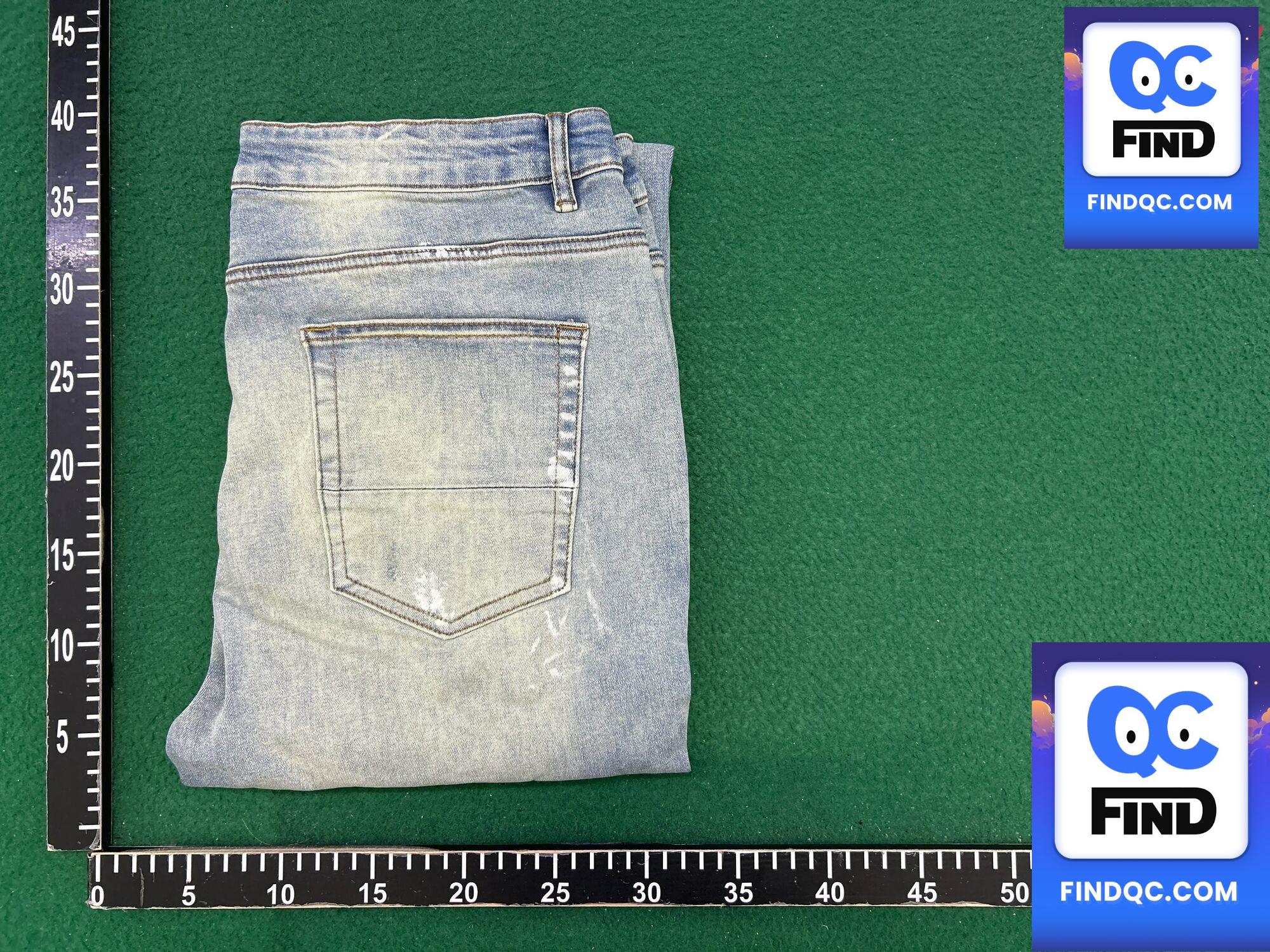 Cross-Border Jeans Trendy Brand Retro Paint Ripped Pants Men's Jeans Men's Slim Pants American Denim 6530 — QC-foto 2