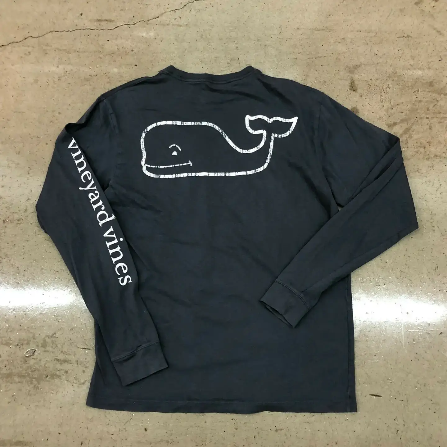 Minimalist Shark Graffiti Artistic Sense Small Sized Man's Wear Men and Women Pure Cotton Easiest for Match Casual Long Sleeve T-shirt Ins Atmosphere Sense