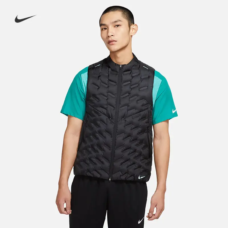 Nike/Nike Men's Sports Training Heattech Running down vest Vest Fb7543 Dd5696-010