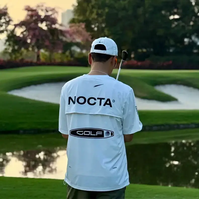Nocta Golf Co-Branded Golf Sports Quick-Drying and Breathable Loose Casual Round Neck Sun Protection Nylon Short Sleeves T-Shirt