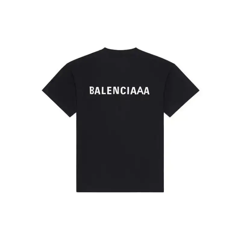 Balenciaga Black Cotton T-shirt