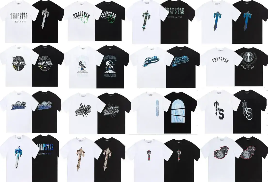 American Style Fashion Brand trapstar Short-sleeved Men's Couple Ins High Street Summer Loose Casual Trendy T-shirt for Women