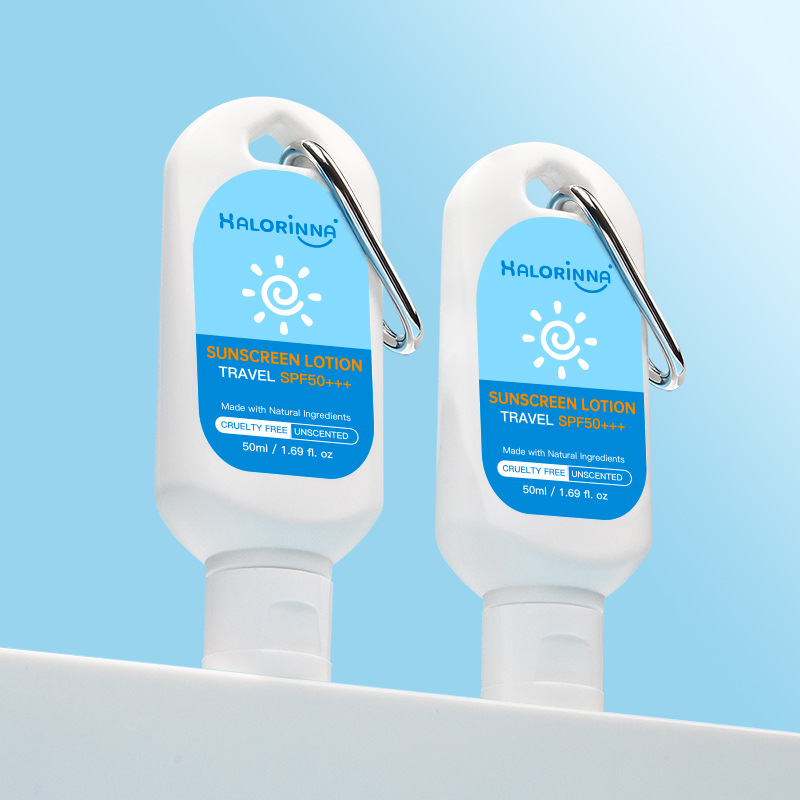 Exclusively for Cross-Border Sales, Halorinna Climbing Carabiner-Style Outdoor Portable High-Power Sunscreen Spf50+ Pa+++ Lotion