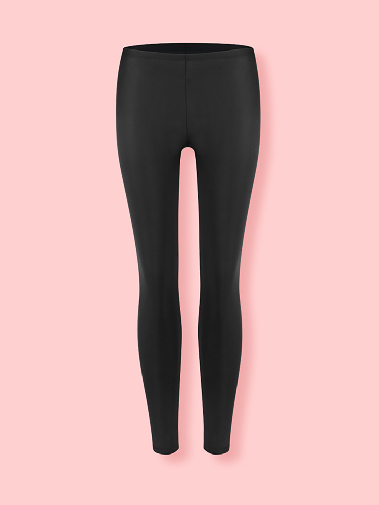 Women swimming trunks diving sports ins Dongdaemun Korean fashion new pure black swimming trousers wholesale swimsuit