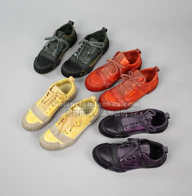 BBS handmade color rubbing old inside and outside all cowhide lace-up high-top shoes men's boots