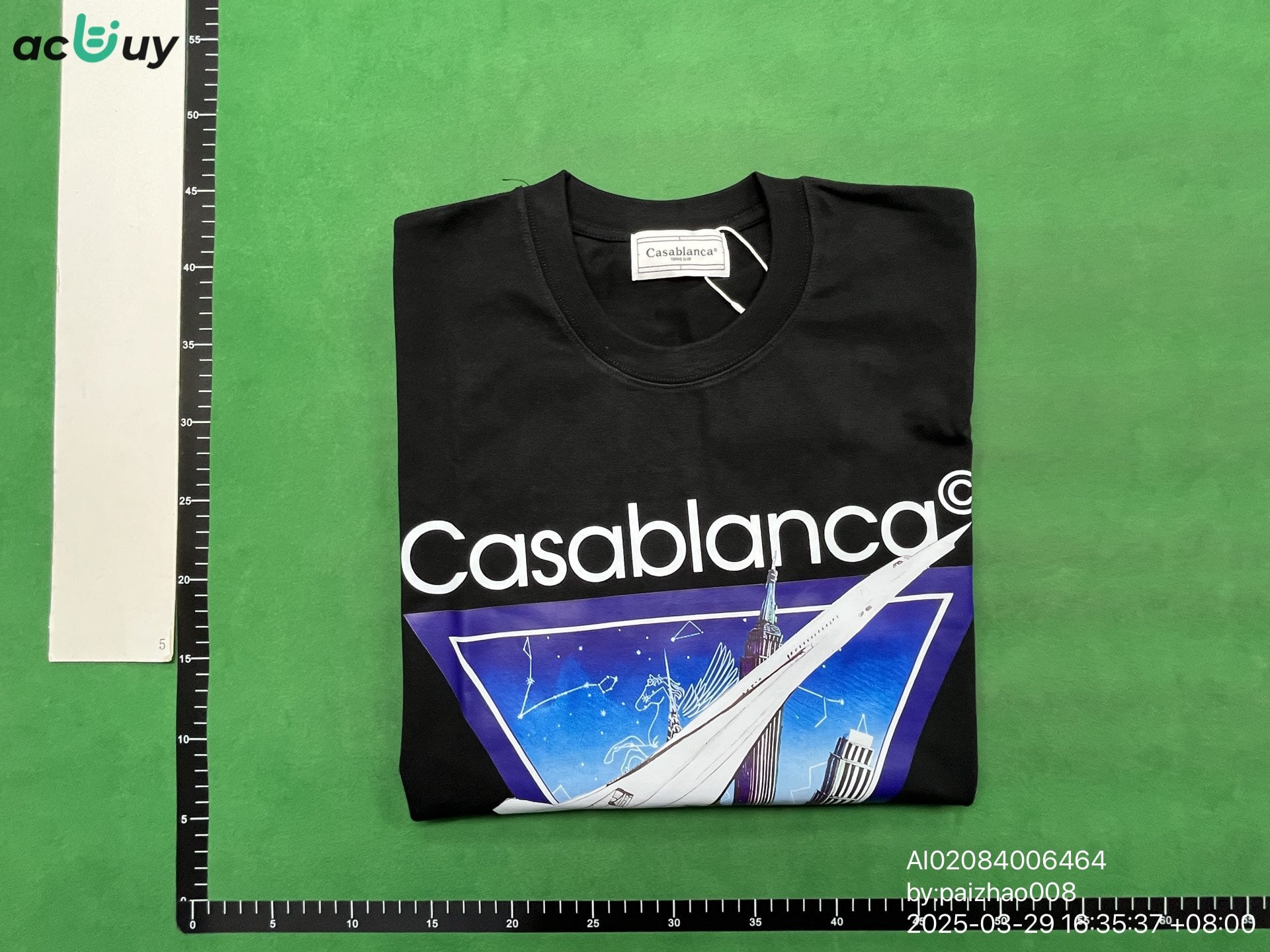 Casablan Printed Short-Sleeved Men's T-Shirt QC
