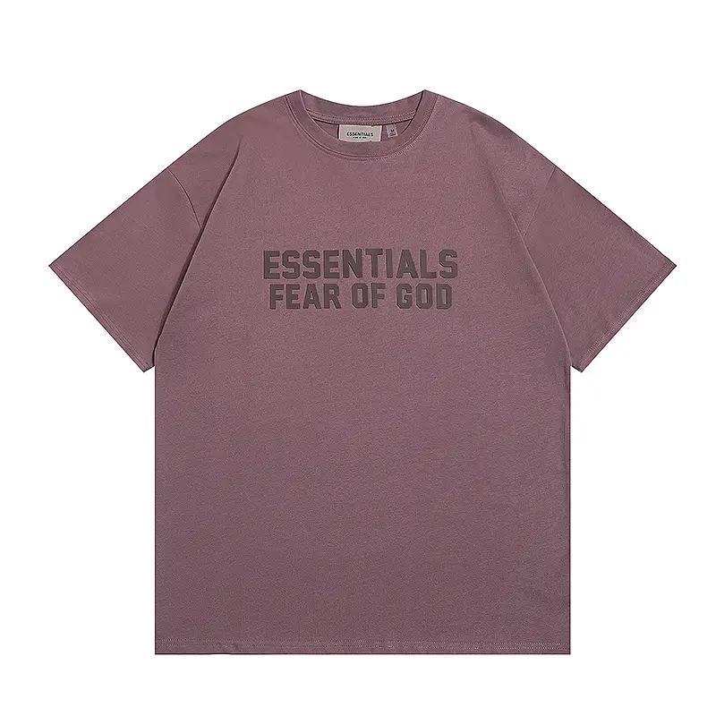 Fog Season 8 Essentials Trendy Brand Flocking Printed Men and Women Couple Loose Round Neck Short-Sleeved T-Shirt Shorts