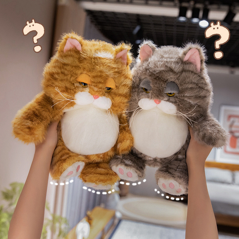 Cute Lazy Cat Plush Toy Doll Artificial Cat Doll Kidsren Girls Sleeping Pillow Birthday Gift