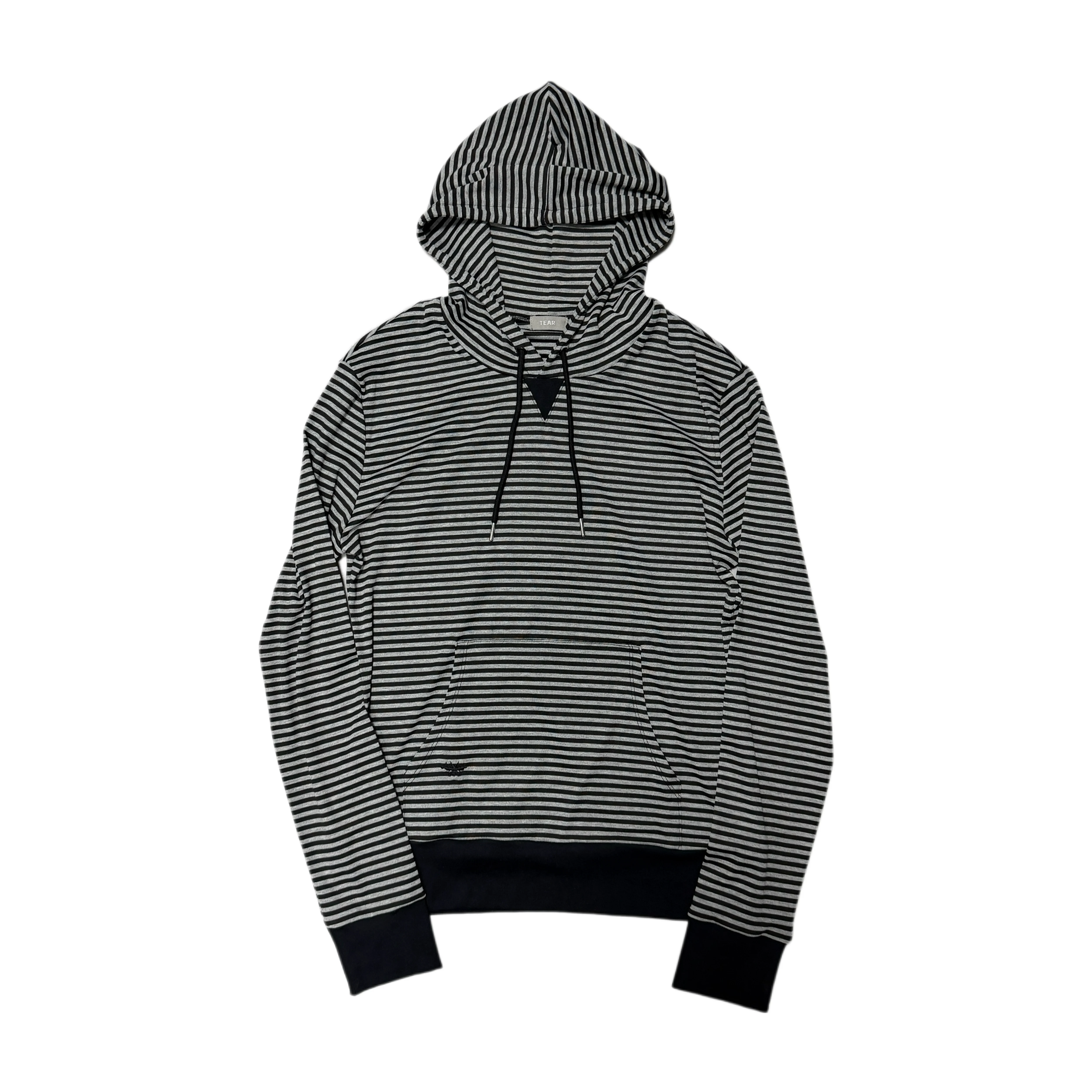 Tearing Paradise TEAR Dh Black and White Striped Hoodie Hoodie Hoodie Slim Fit Hediboy Skinny