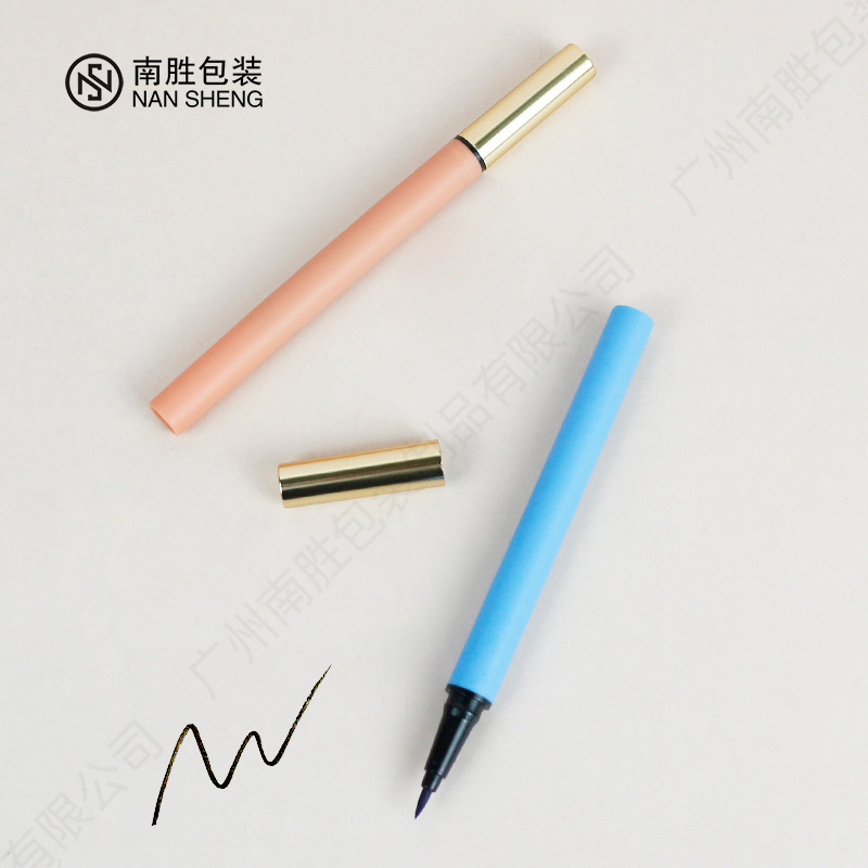 Eyeliner Glue Pen Wrap Material Round Injection Molded Eyeliner Tube Plastic Lip Liquid Eyeliner Glue Pen Tube Empty Tube Wholesale