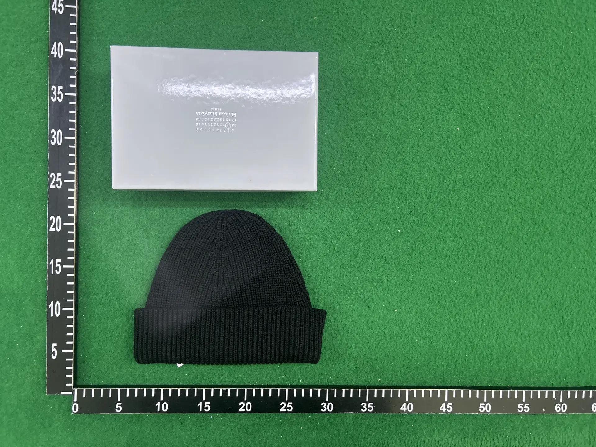 Maison Margiela Black Ribbed Beanie