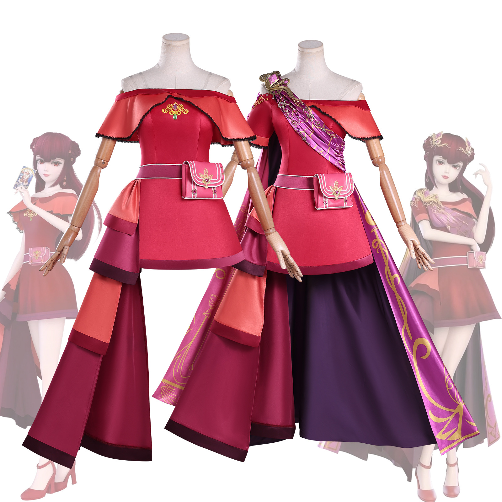 Yimeng Fairy Dream Ye Luoli Cosplays Magician Zina in a Transformation Costume from Chinese Animation and Two-Dimensional Character Cosplay