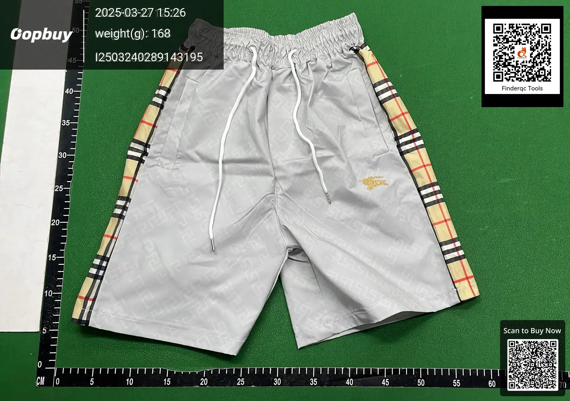 Burberry Check Trim Shorts