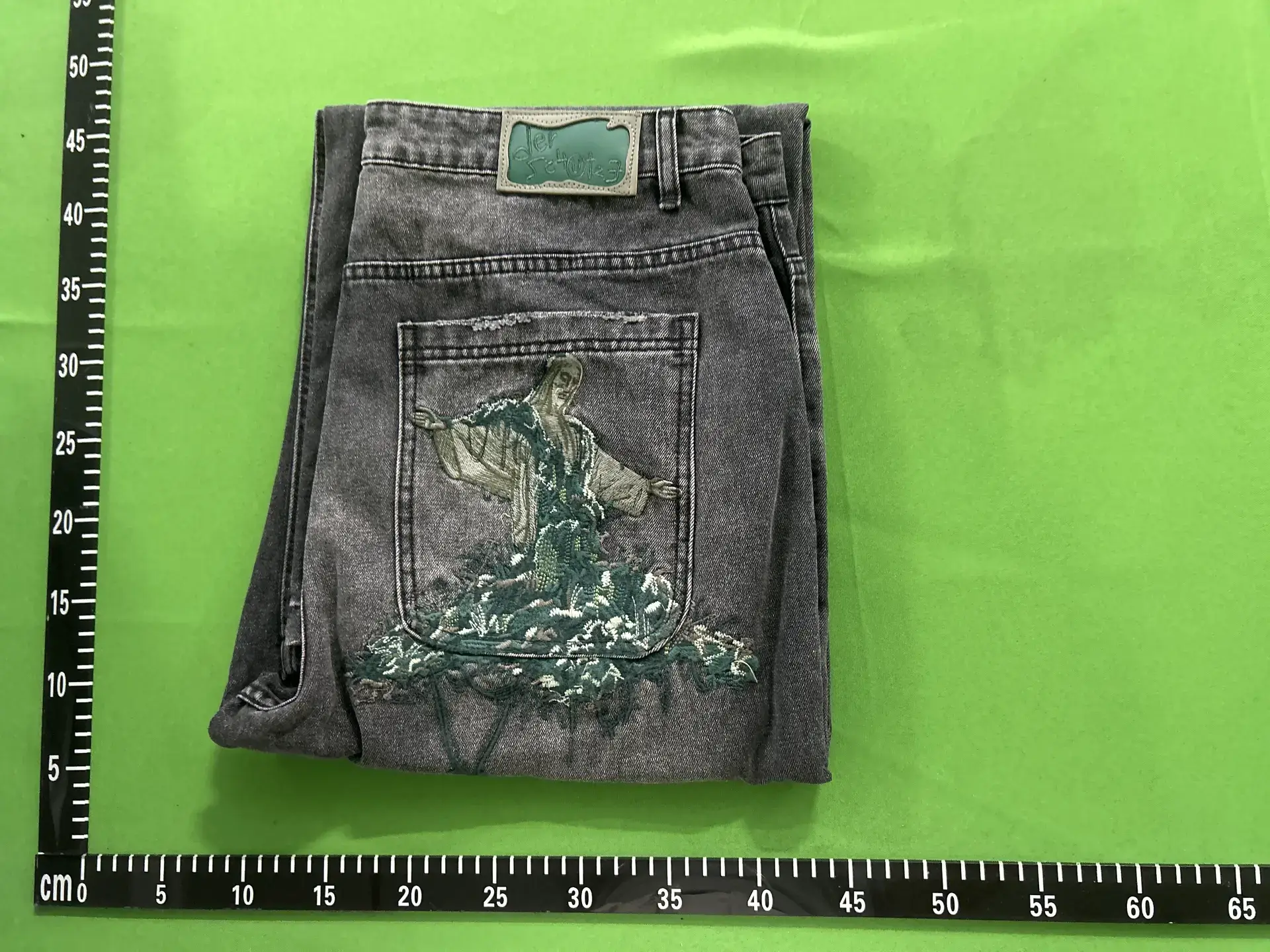 Derschutze Gallery Denim Jeans High Street Embroider Trendyy Casual Fashion Straight Jeans