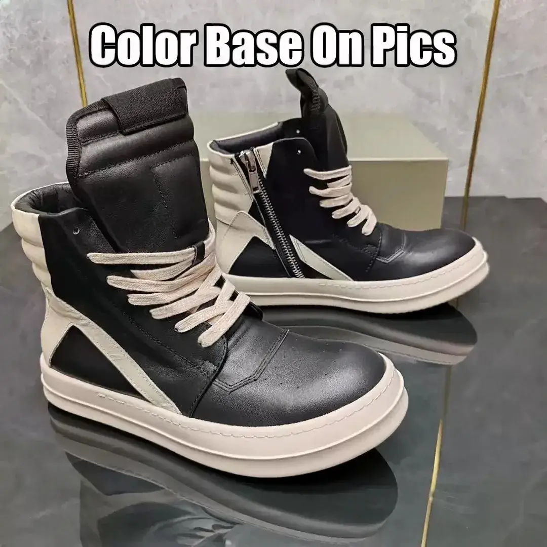 In-Stock New High-Top Small Triangle Thick-Soled Height-Increasing Unisex High-Version Fashion Trendy Versatile Casual Shoes