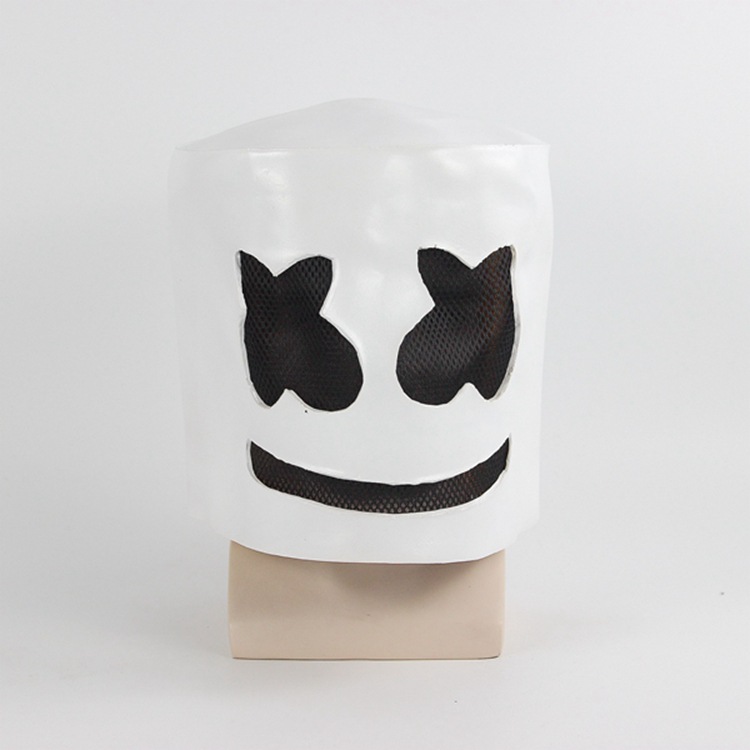 Cotton candy cospay electric syllable DJ marsh same style headgear Halloween horror cotton candy mask wholesale