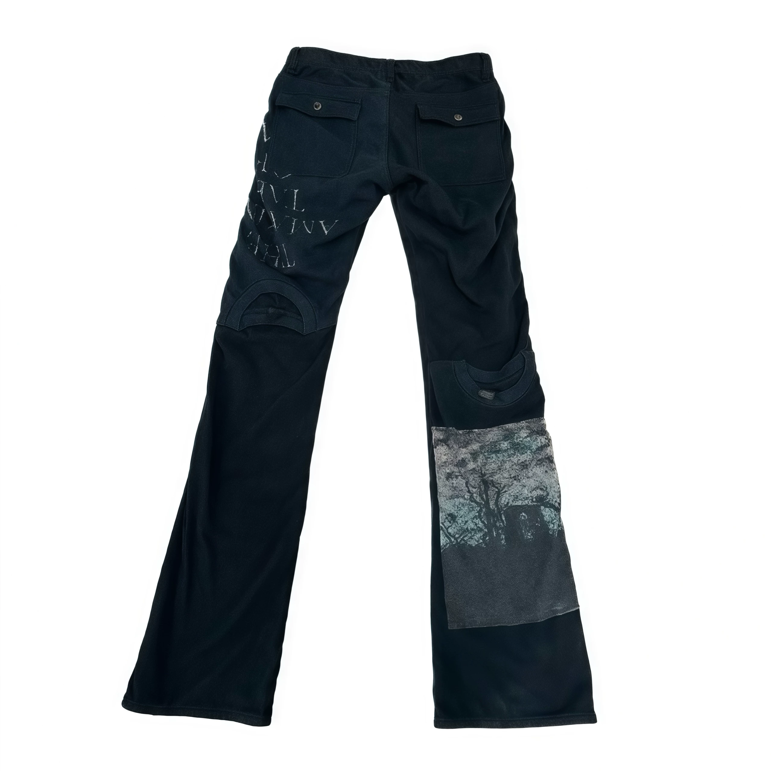 Undercover 06Ss t Period Deconstructed Patchwork Printed Pants