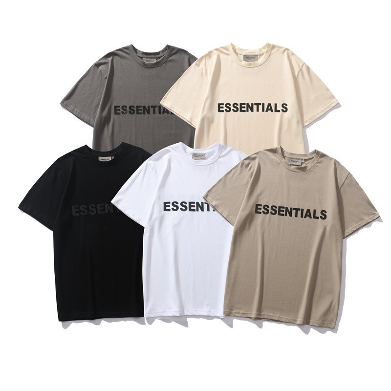 FEAR OF GOD double line ESSENTIALS niche fashion brand FOG American high street loose cotton short sleeve men and women