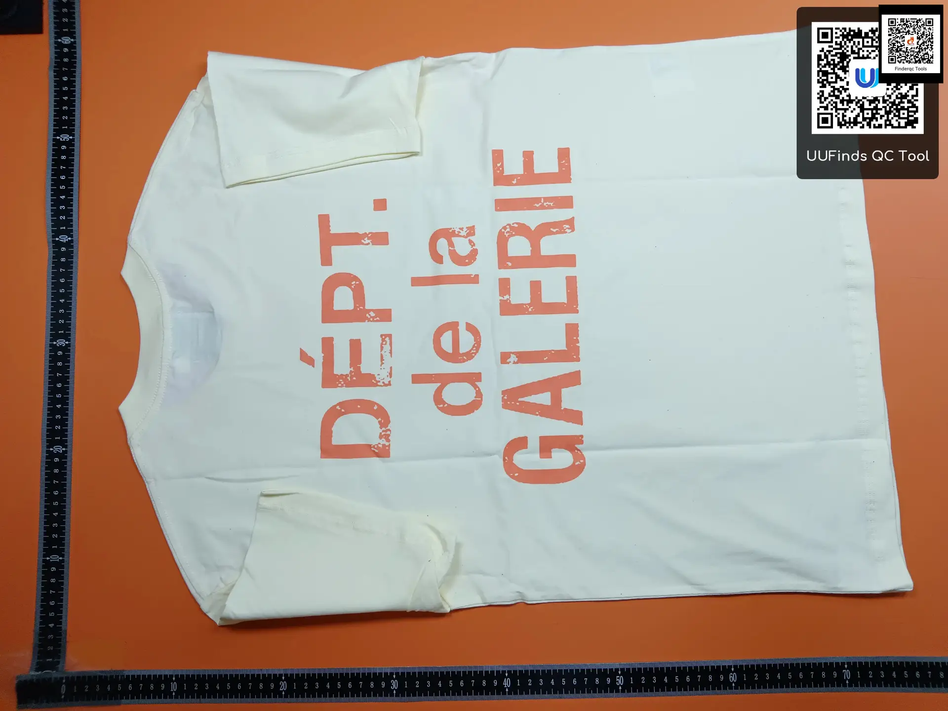 DEPT. de la GALERIE cream short sleeve t-shirt