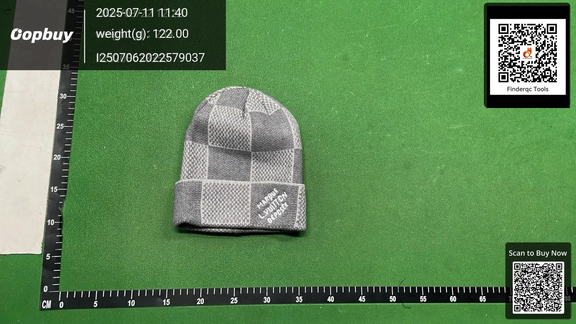 Louis Vuitton Monogram Beanie Grey