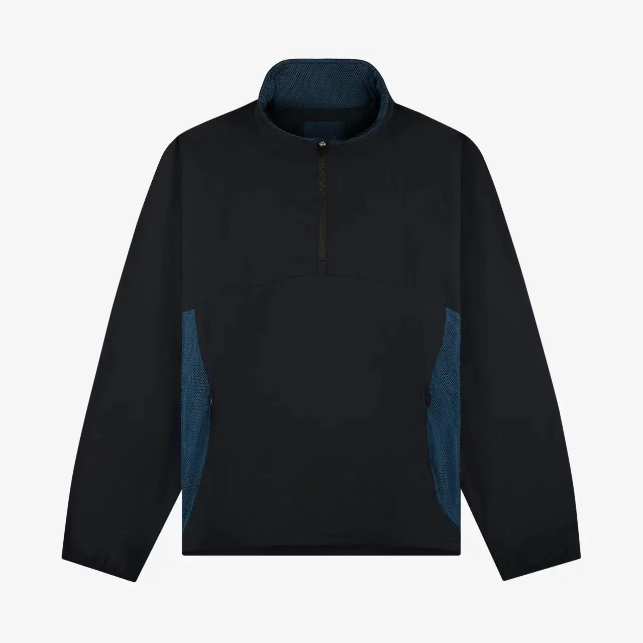 A American casual loose half chest zipper hidden hoodie windbreaker customization