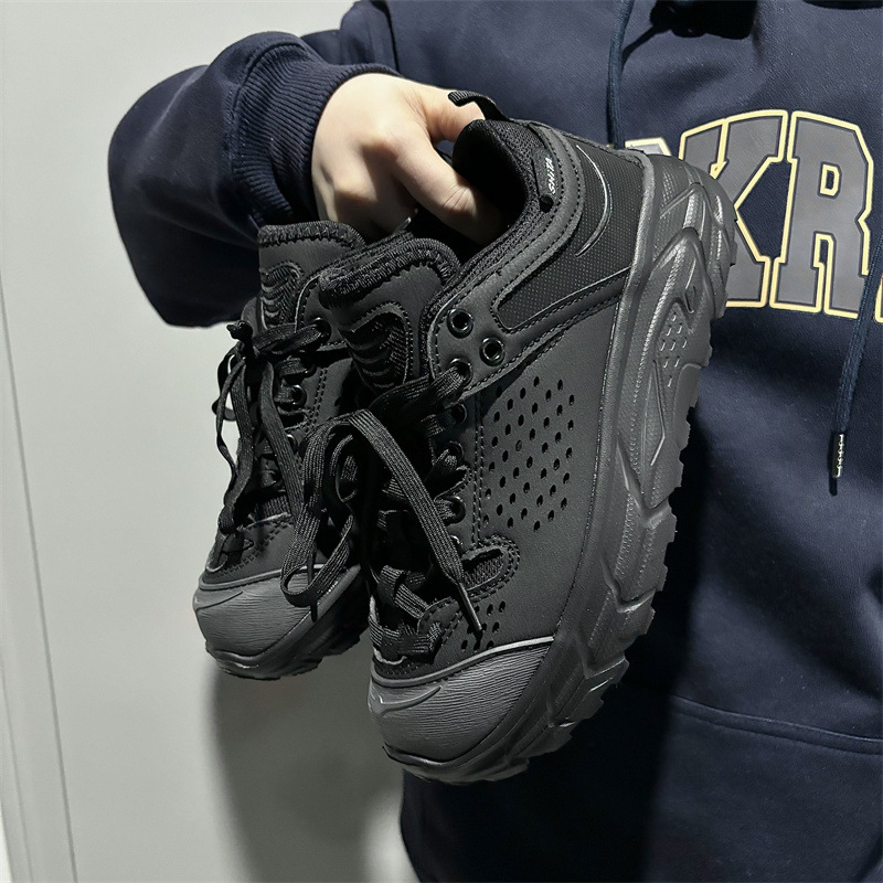 Beijiang Wolf Niche Lightweight Breathable Retro Black Mountaineering Shoes Ins Popular Korean Style Street Casual Shoes for Men