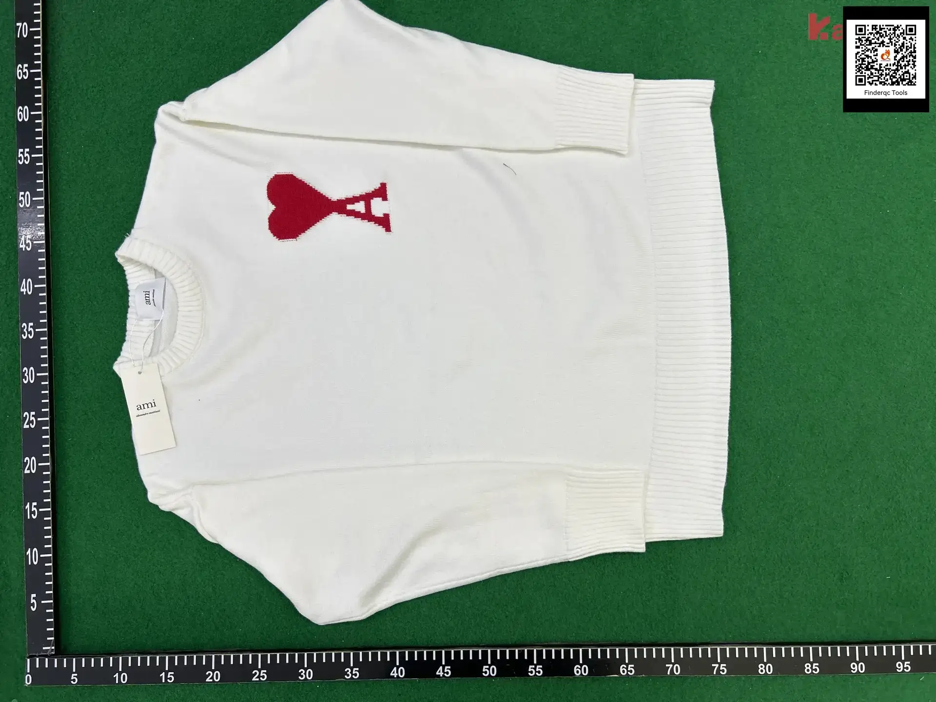 AMI Paris Ami de Coeur Sweater White