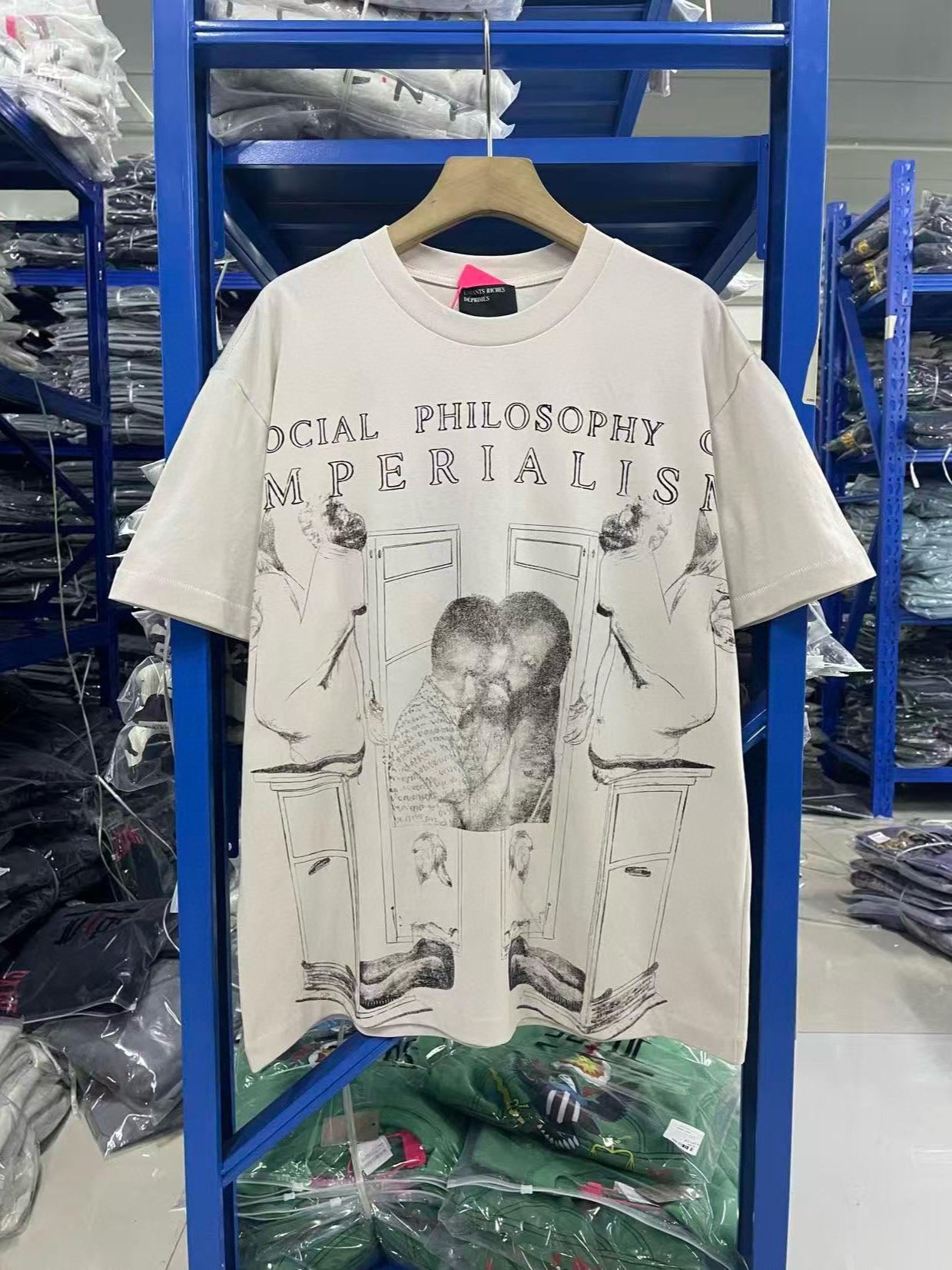 Enfants Riches Deprimes Ss25 "Cold War in Egypt" Washed Vintage T-Shirt for Men and Women