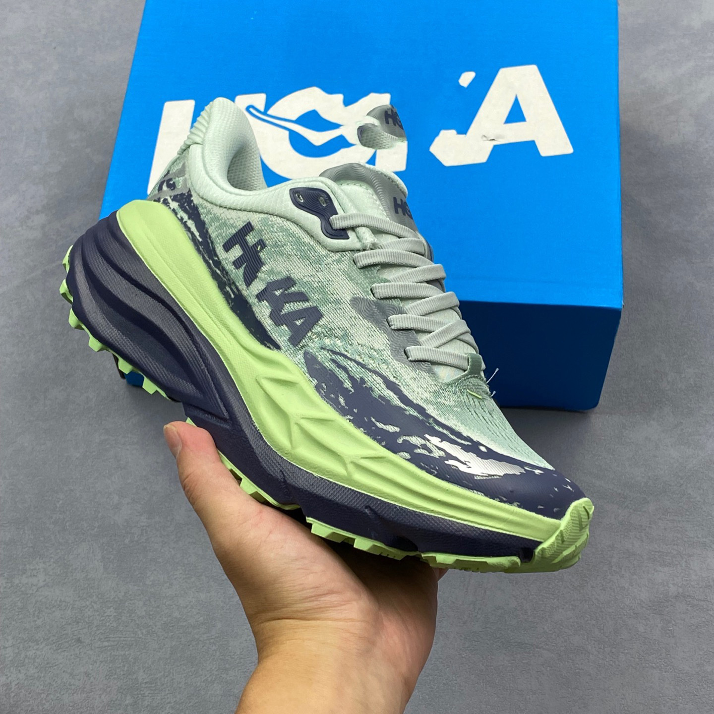 Putian Shoes Pure Original Hoka Stinson 7 Running Shoes Men's Thick-Soled Sports Shoes Women's Heightening Mesh Running Shoes QC-foto från 1688 på Qualit.ly