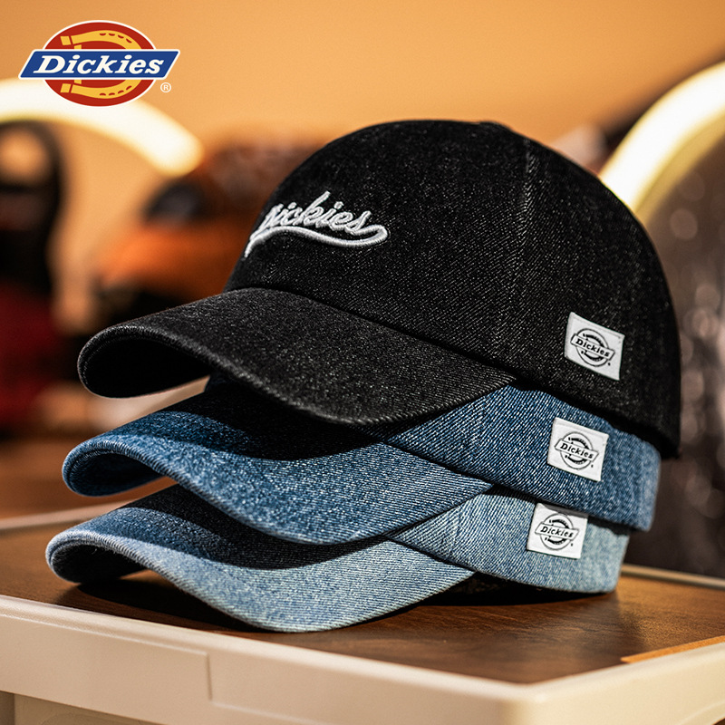 Dickies New Wasteland Style Men's and Women's Retro Cowboy Hats Trendyy Versatile Baseball Caps Washed and Distressed Peaked Caps
