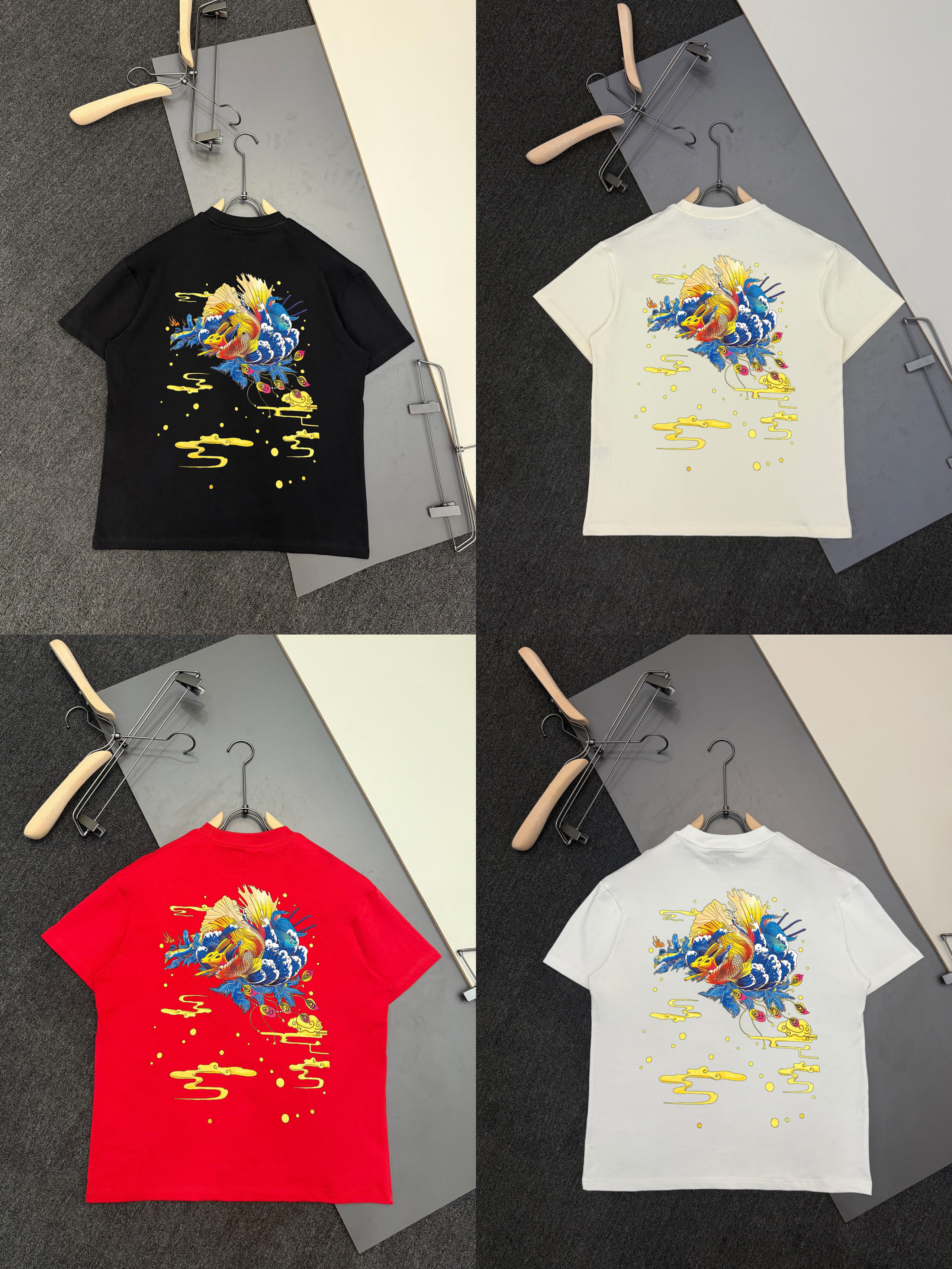 EVISU 福神2026年春夏新款神兽图案合集印花短袖T恤