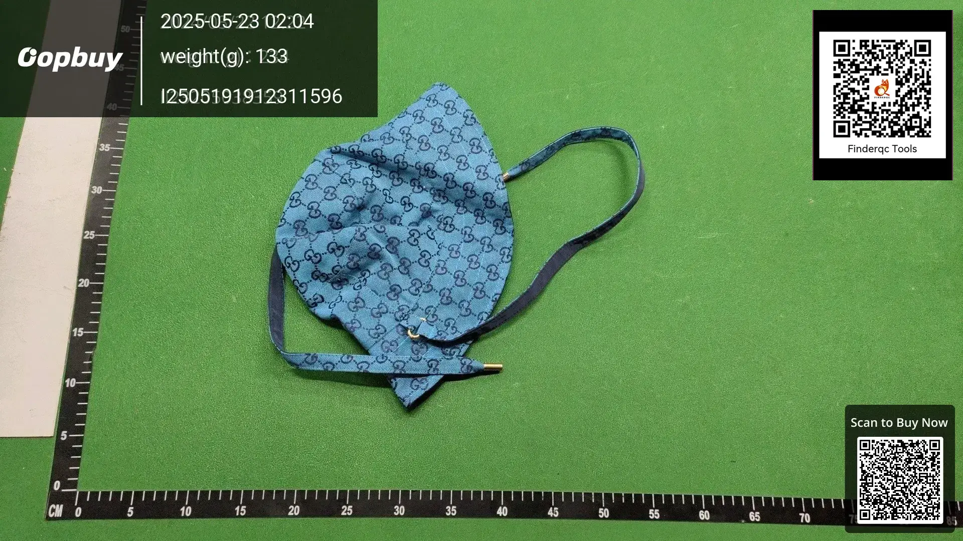 G Family Joint Two-color Double-sided Strap Fisherman's Hat Full Jacquard Pattern Rope with Letter Embroidery for Men and Women