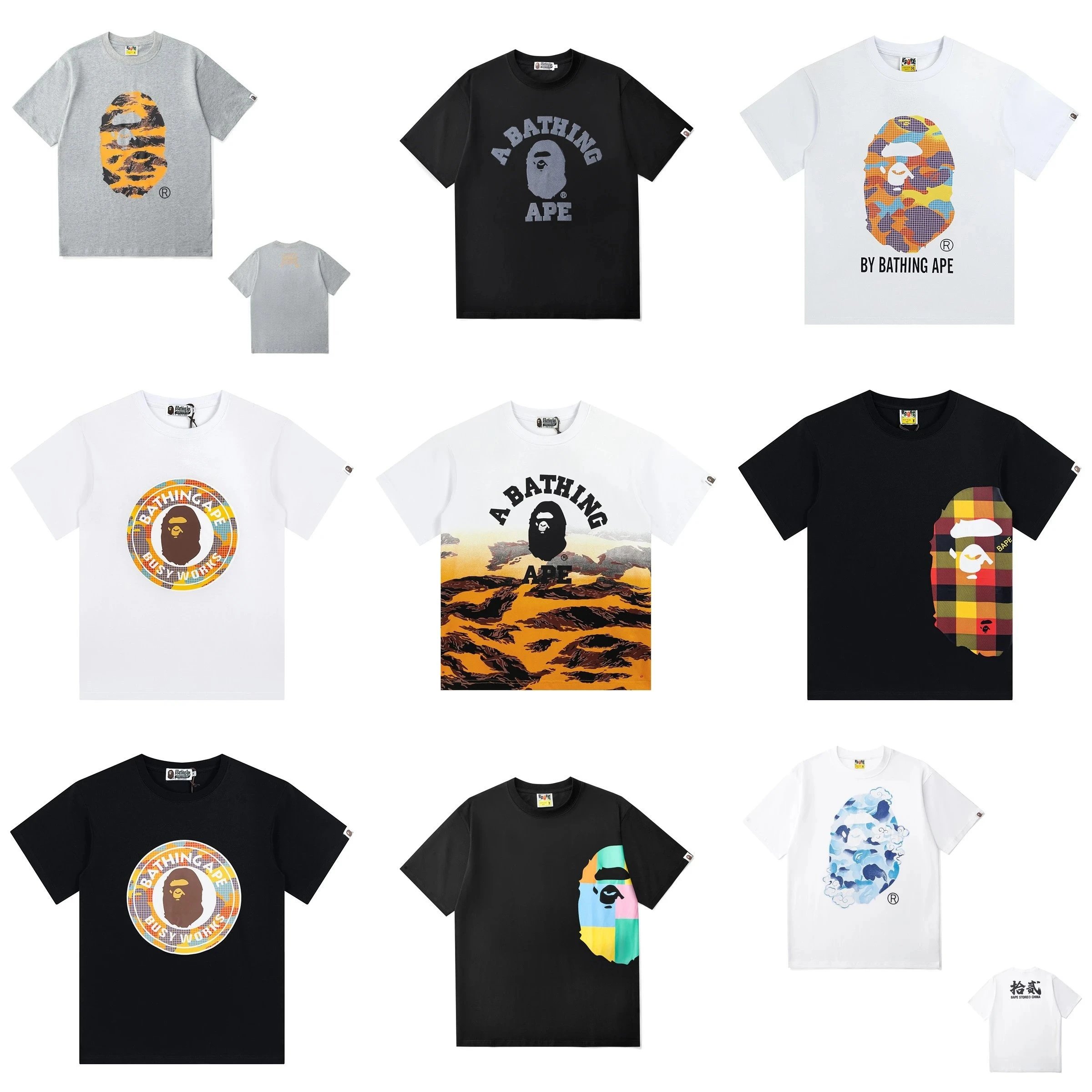 KK精品百货仓工厂自营高品质猿人头短袖21