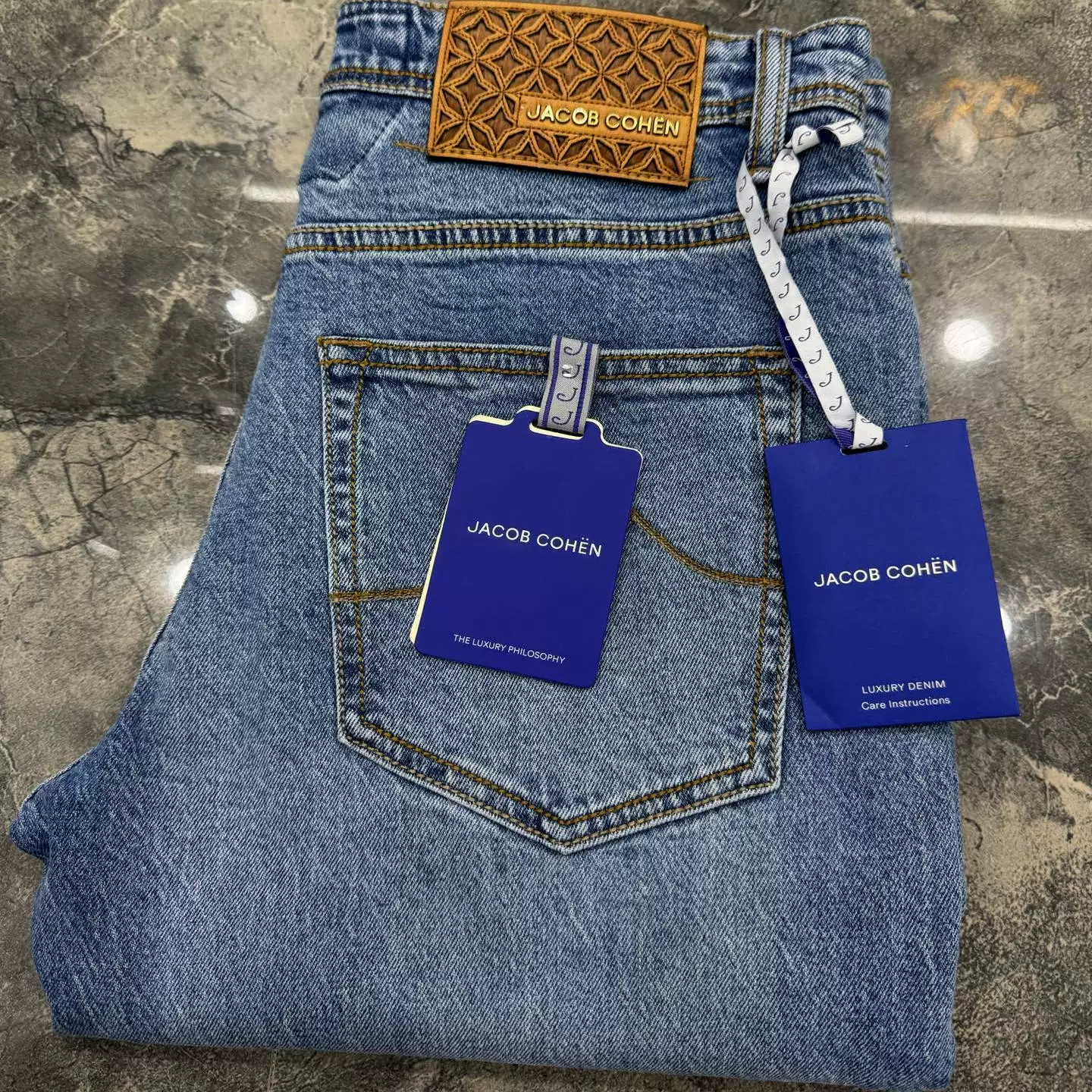 JACOB COHEN jeans 2026 spring/summer thin new comfortable and fashionable embroidered straight leg men's casual pants 29-40