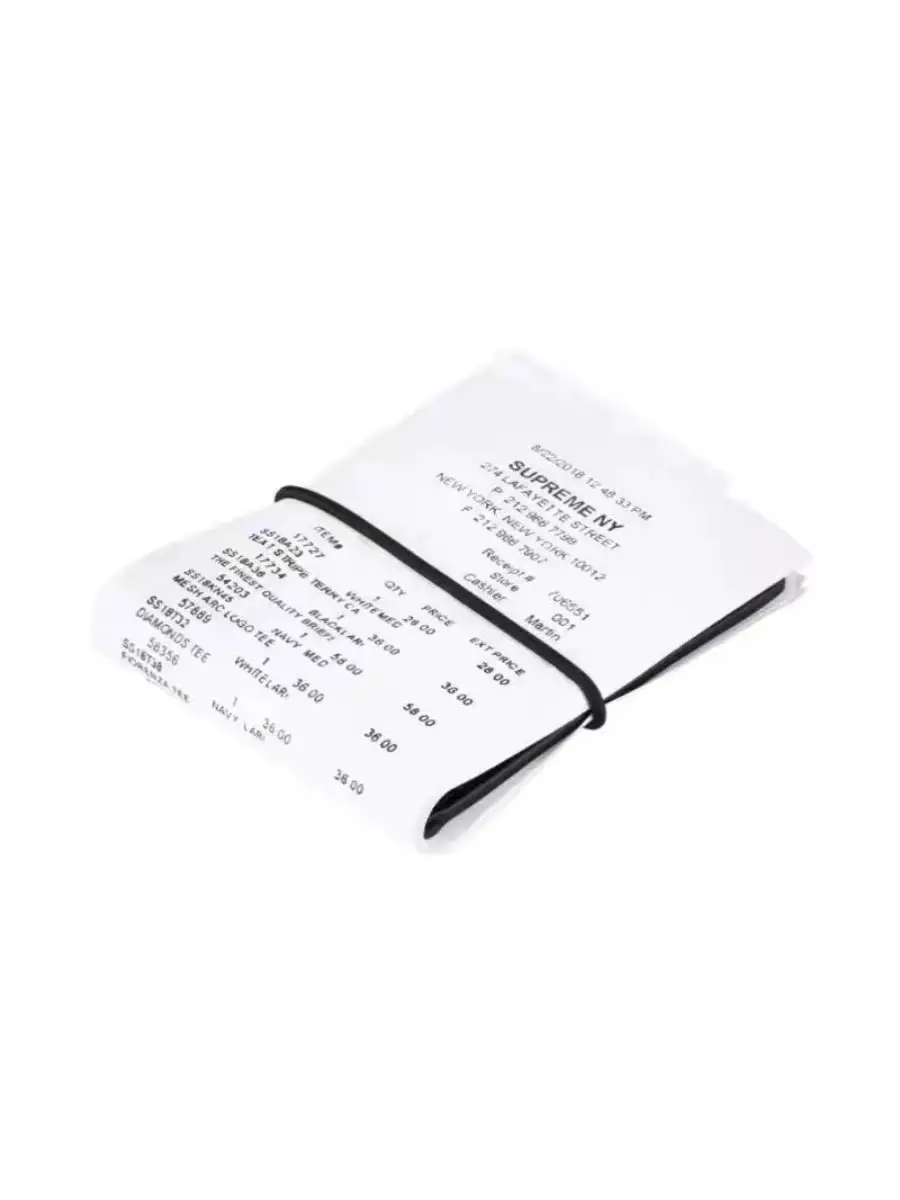 潮包收据小众款式联名钱包Invoice receipt design wallet