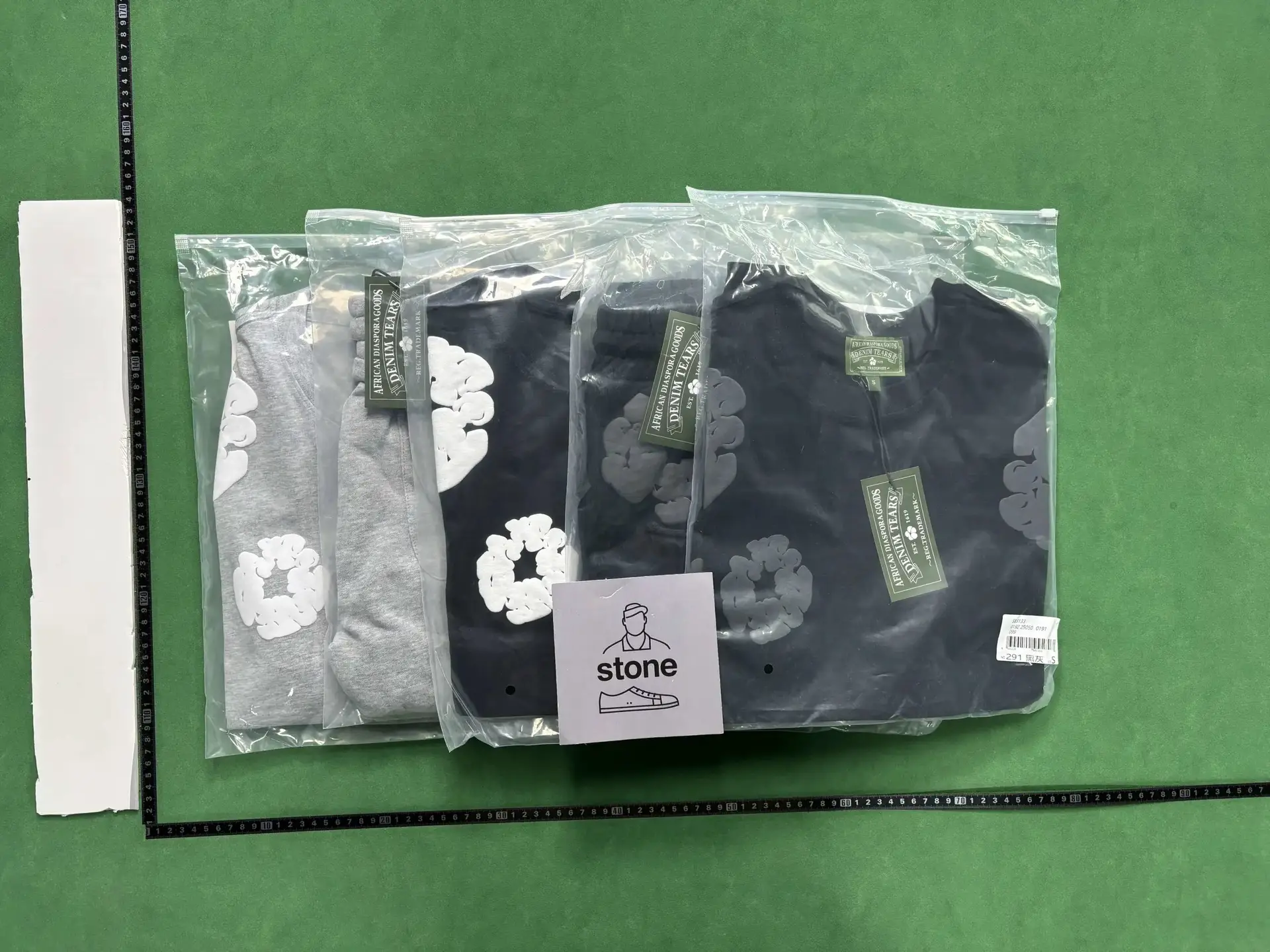 DEN1M TEARS T-shirt suit-Q3