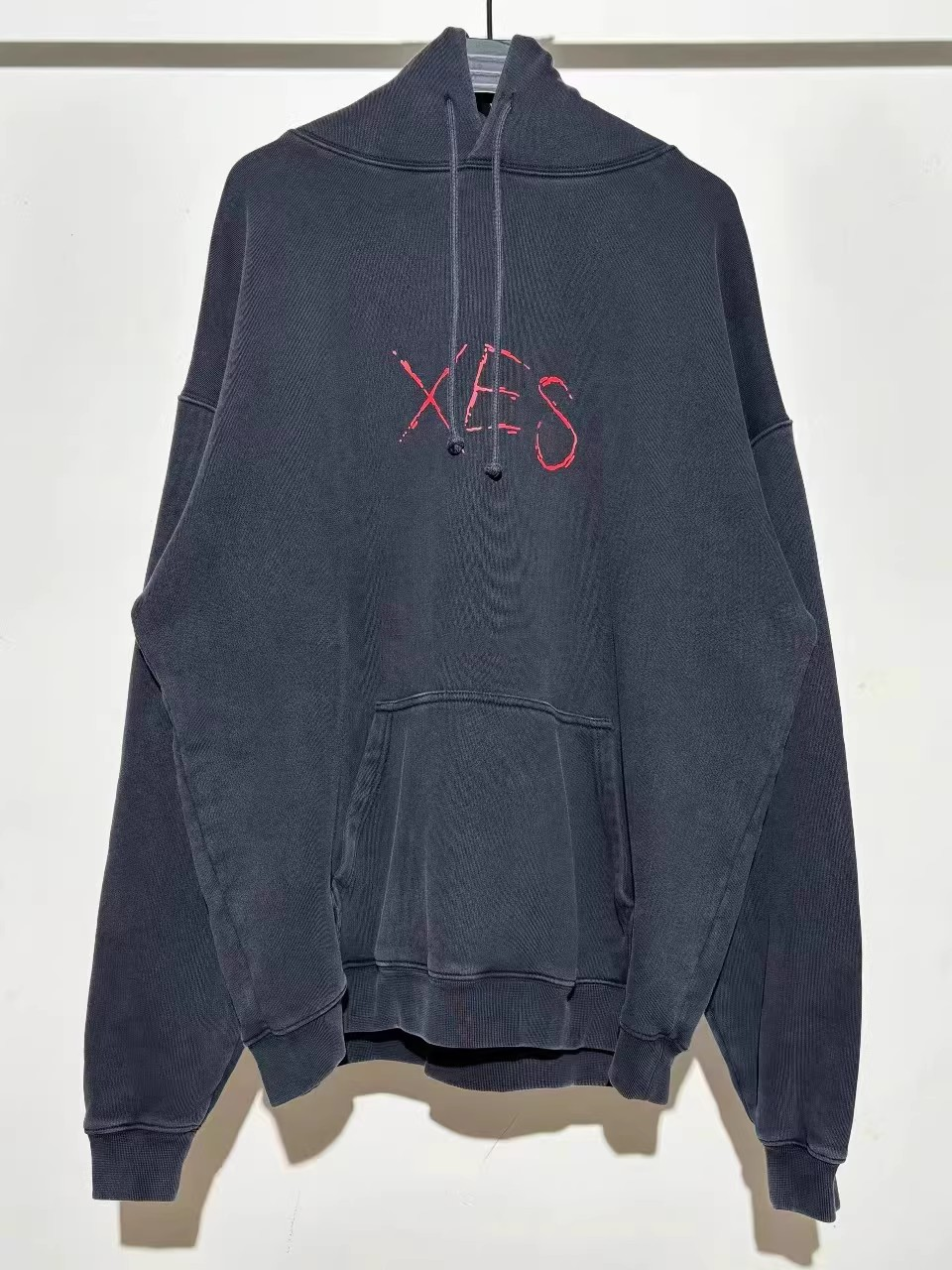 In Stock Ietements Xes Sex Washed Distressed Cracked Print Unisex Oversized Hoodie Sweatshirt
