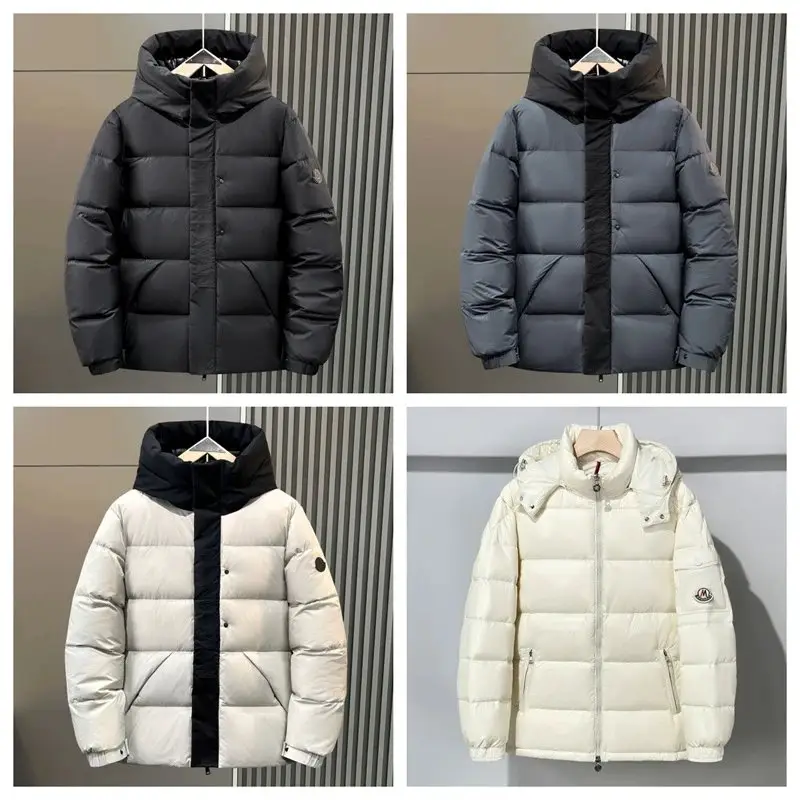 连帽加厚外套中长款羽绒服