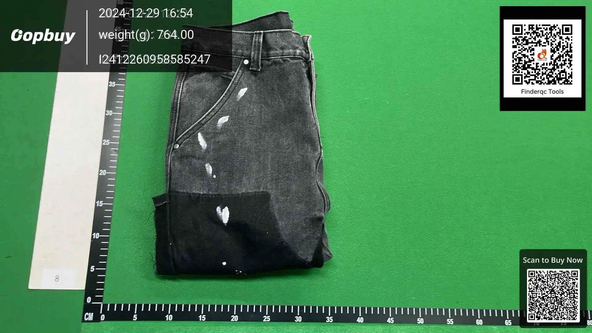 European and American High Street Retro Washed Loose Wide-Leg Micro-Flared Multi-Color Splicing Gray Washed Jeans Jeans